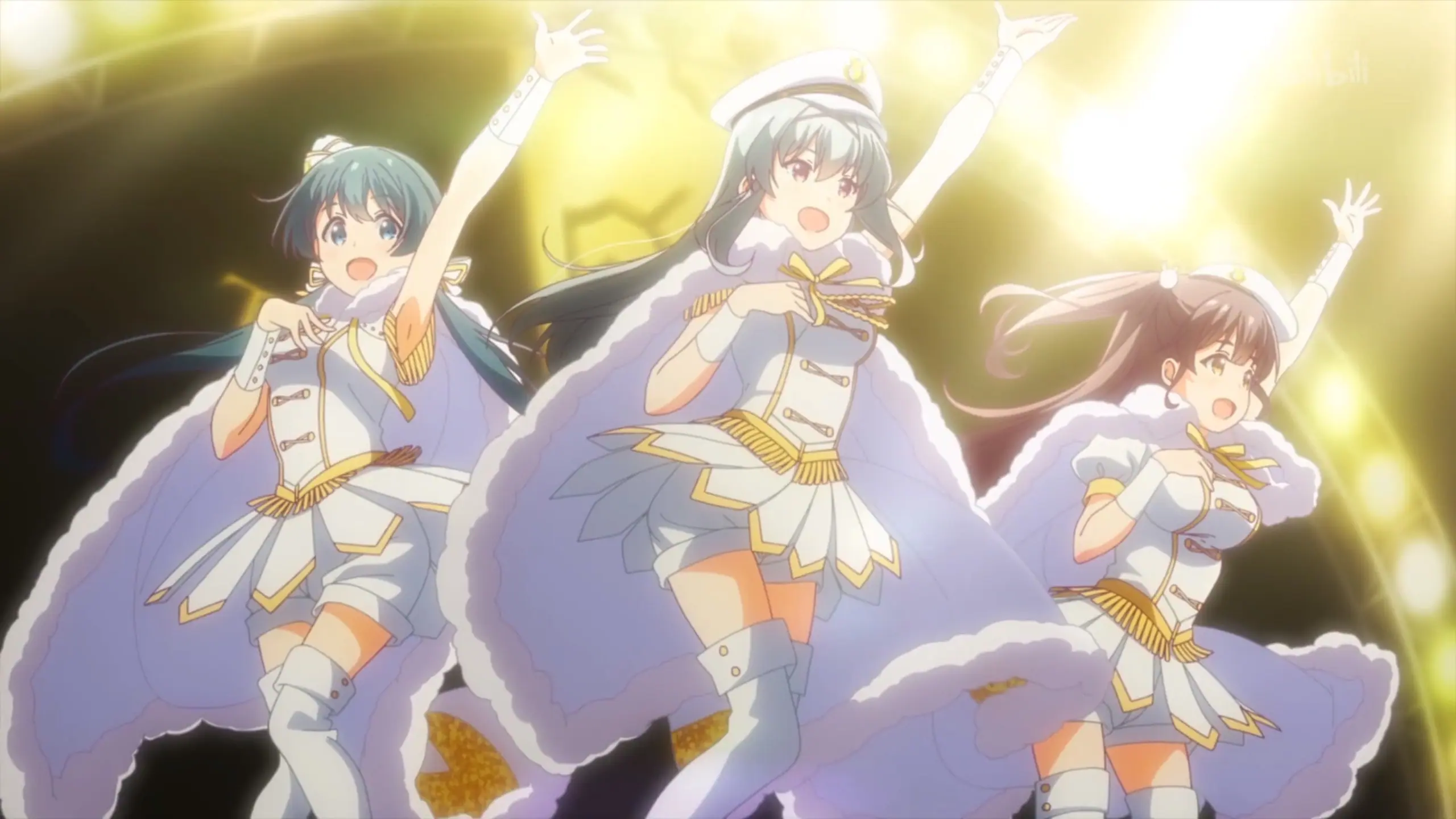 《IDOLY PRIDE》第 4 集動畫截圖:TRINITYAiLE 片段