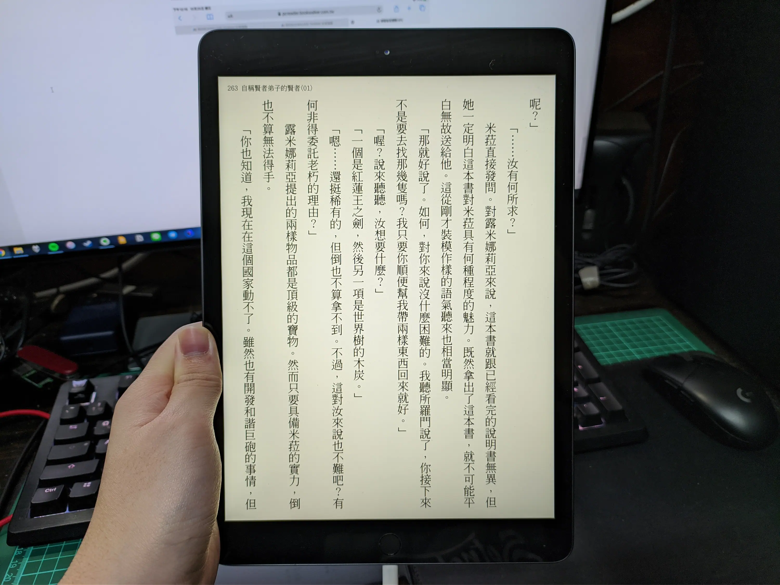 在 iPad 看小說